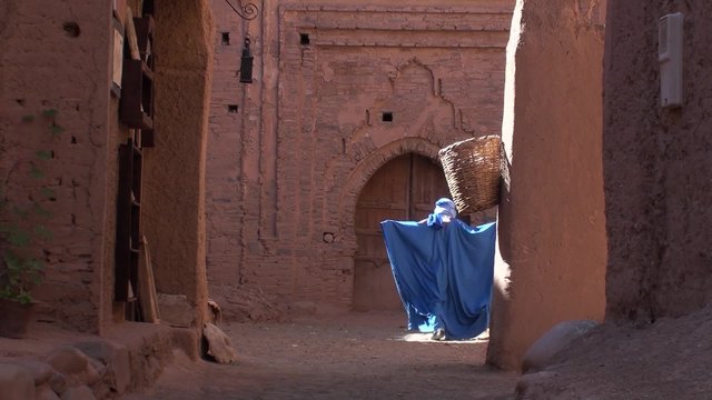 Tuareg in the  Kasbah of Nkob On the road of caravans Morocco