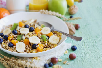 muesli with  fruit