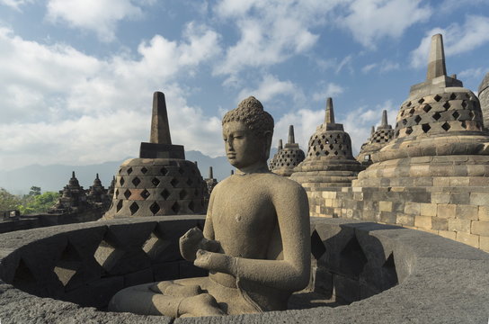 Borobudur Buddhist Temple, Java, Indonesia