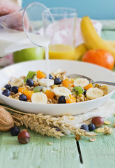 muesli with  fruit