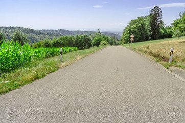 Fototapeta na wymiar Rural roads in Germany.