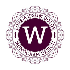 Vector illustration. Luxury logo. Monogram Design