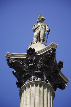 Nelson's Column in Trafalgar Square, London