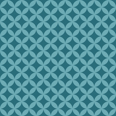 Jade Geometric circles seventies inspired background.