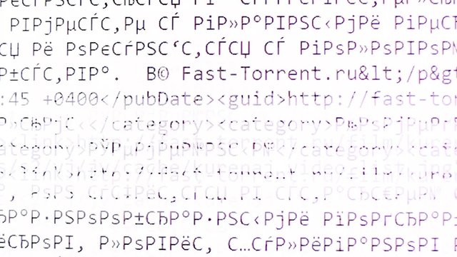 Computer screen with data symbols