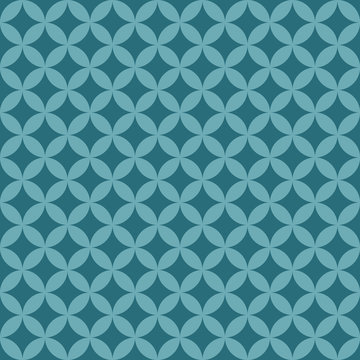 Jade Geometric circles seventies inspired background.