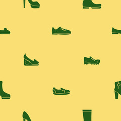 Seamless background with shoes  for your design