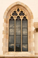 Fototapeta na wymiar Window at St. Mark's church, Zagreb,Croatia