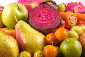 Fruits and vegetables organic for healthy