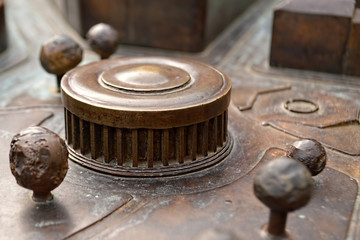 Bronze model of Mestrovic pavilion, Zagreb, Croatia