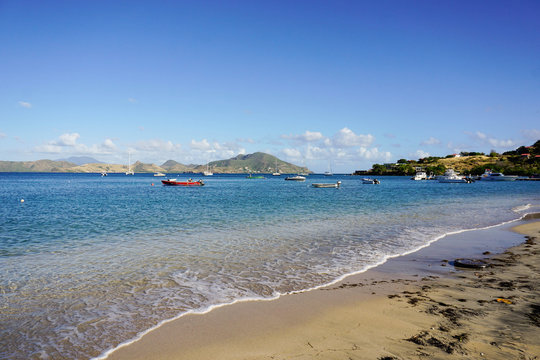 Oualie Beach, Nevis, St. Kitts and Nevis, Leeward Islands 