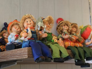 The Doll Team Wood engraving Art design 