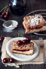 Delicious and fresh cherry pie