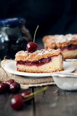 Delicious and fresh cherry pie