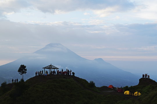 Mount Sindoro, Dieng Plateau, Java, Indonesia