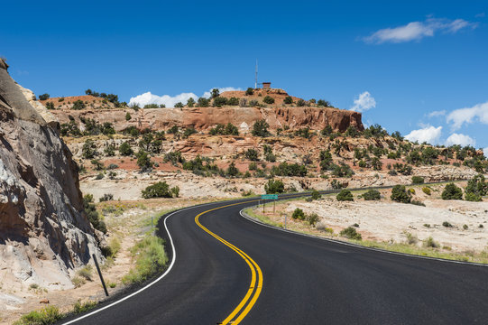 Road leading through the Grand Staircase Escalante National Monument, Utah