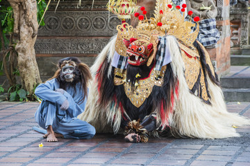 Barong and Kris dance, traditional Balinese dance, Ubud, Bali, Indonesia