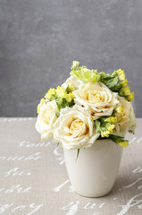 Bouquet with yellow roses