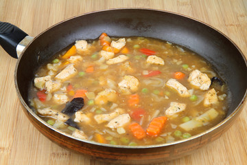 Chicken with vegetable