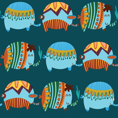 Cute seamless pattern