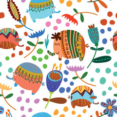 Cute seamless pattern