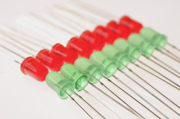 Red and green lights emitting diode