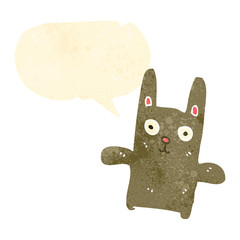 retro cartoon funny rabbit