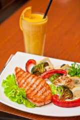 salmon steak