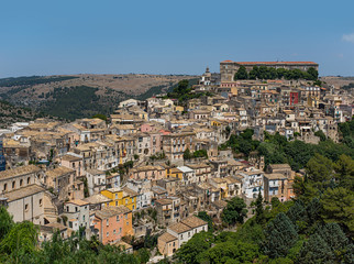 Fototapeta na wymiar Ragusa Ibla cityscape. Sicily, Italy.