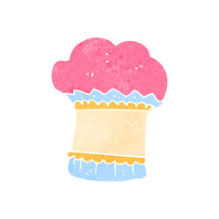 retro cartoon cupcake