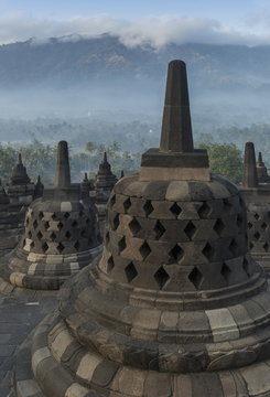 Borobudur Buddhist Temple, Java, Indonesia