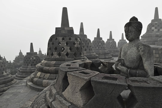 Borobodur, Kedu Plain, Java, Indonesia