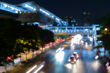 Fototapeta na wymiar Blur abstract car on a road