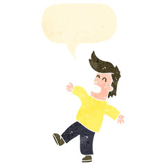 retro cartoon shocked man