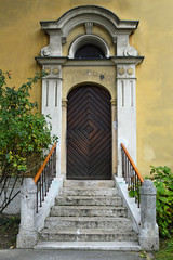 Old wooden door, Zagreb, Croatia
