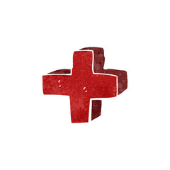 Fototapeta premium retro cartoon addition symbol