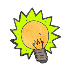 cartoon light bulb symbol