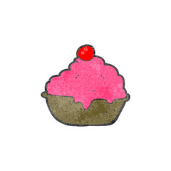 retro cartoon ice cream dessert