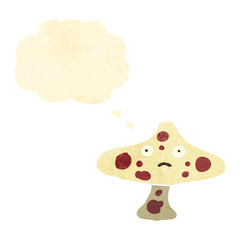 retro cartoon toadstool