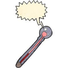 retro cartoon thermometer