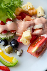 Fresh vegetable salad