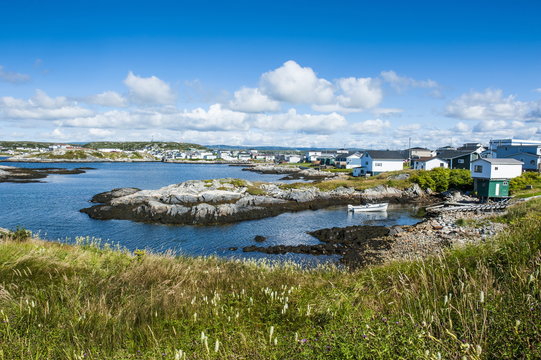 View over Port aux Basques, Newfoundland, Canada