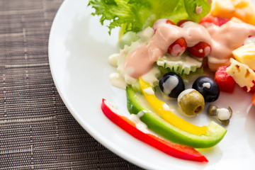 Fresh vegetable salad