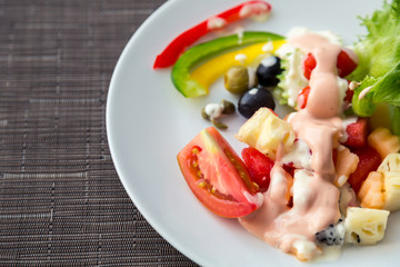 Fresh vegetable salad