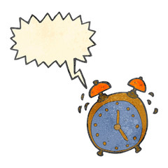 retro cartoon alarm clock