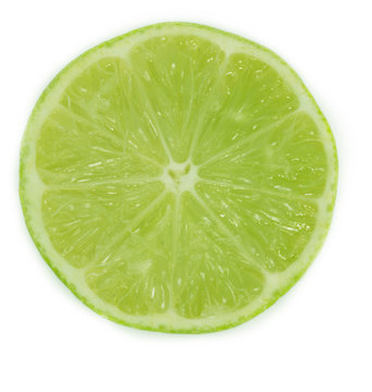 lime isolated on white