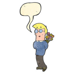 cartoon man on first date
