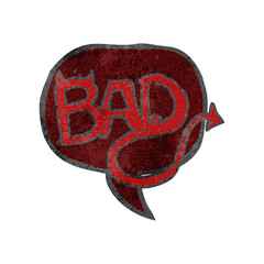 retro cartoon comic book bad symbol