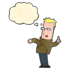 cartoon man with great idea