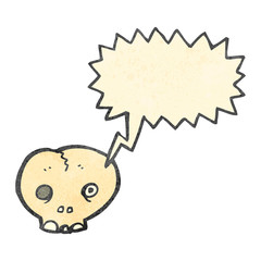 shrieking skull cartoon